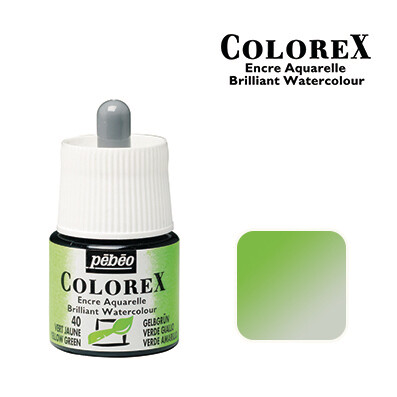 Colorex Water Colour Ink 45ml 40 Yellow Green