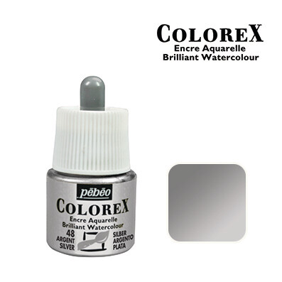 Colorex Water Colour Ink 45ml 48 Silver