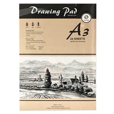 Conda Drawing Pad A3  24 sheet  150gsm