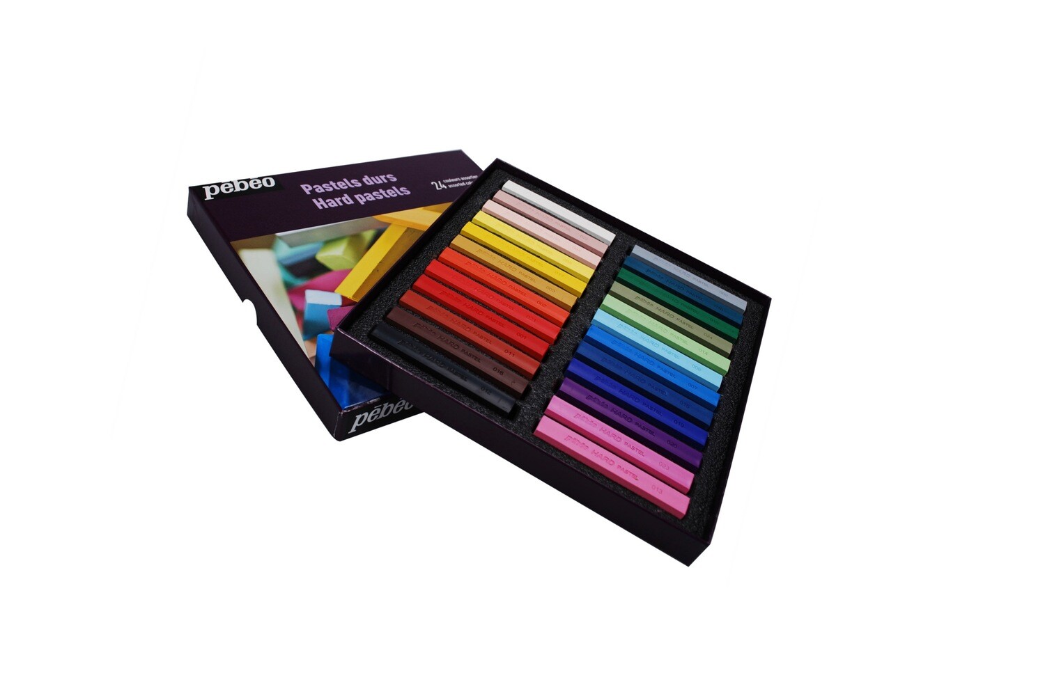 Hard pastels : 24 assorted colours