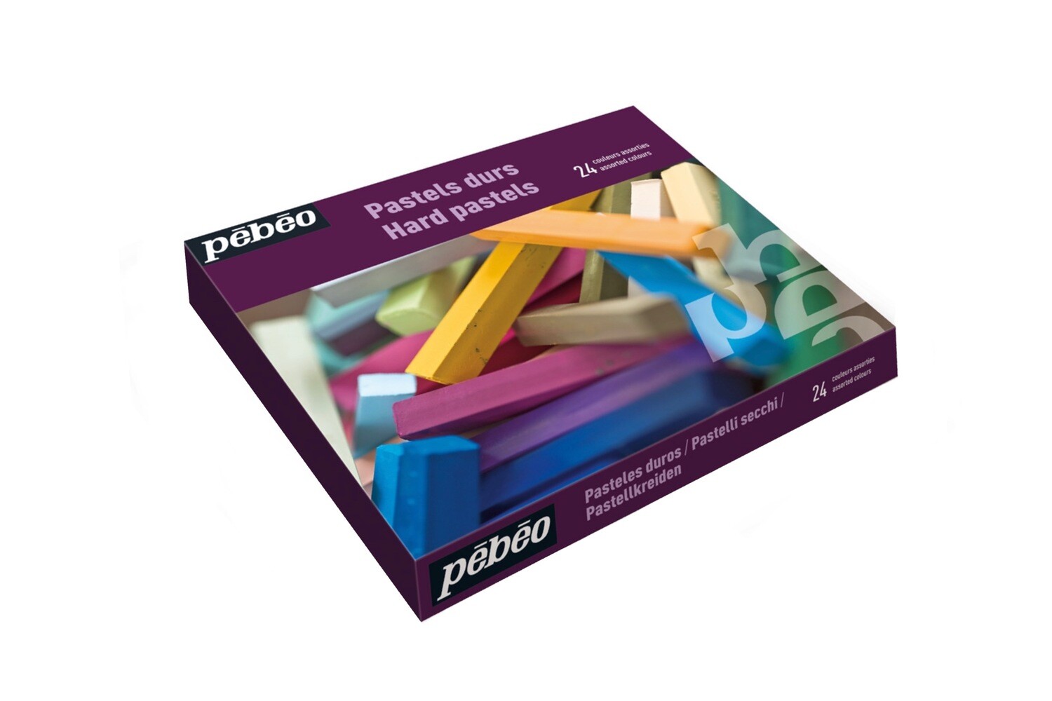 Hard pastels : 24 assorted colours