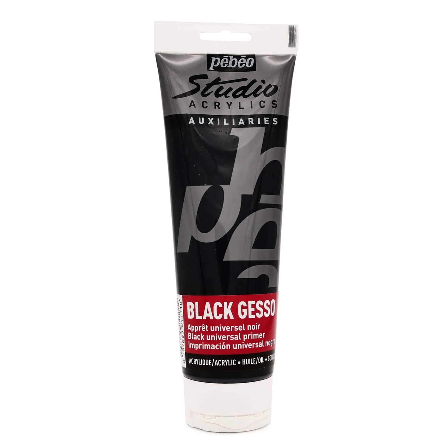 Gesso Studio Acrylic 250 ml , Black Gesso Studio Acrylic 250 ml , Black