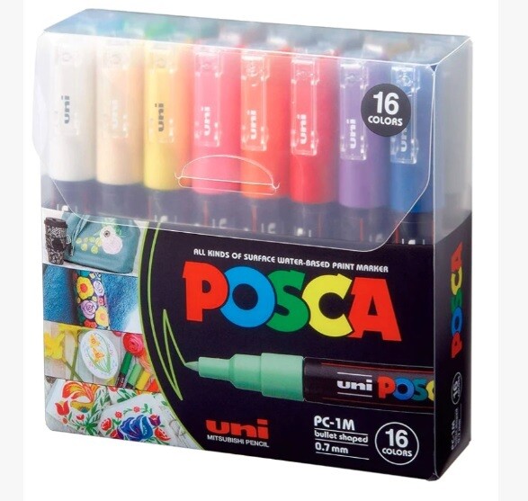Posca Markers 1M Set 16 color