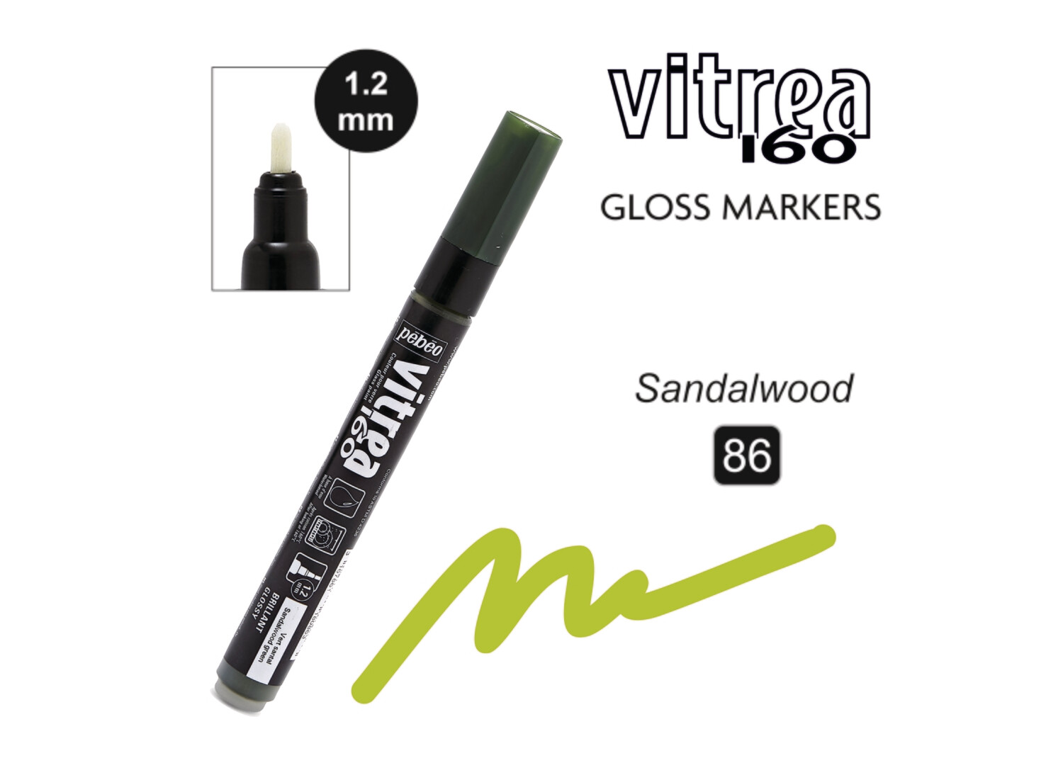 Vitrea-160 Gloss Marker 86 Sandalwood Green Vitrea-160 Gloss Marker 86 Sandalwood Green