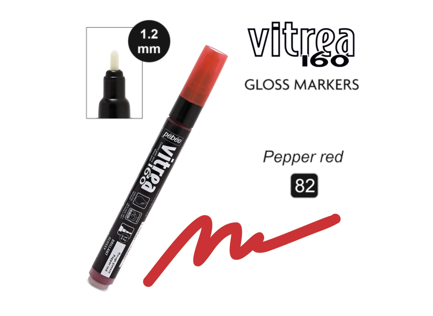 Vitrea-160 Gloss Marker 82 Pepper Red Vitrea-160 Gloss Marker 82 Pepper Red