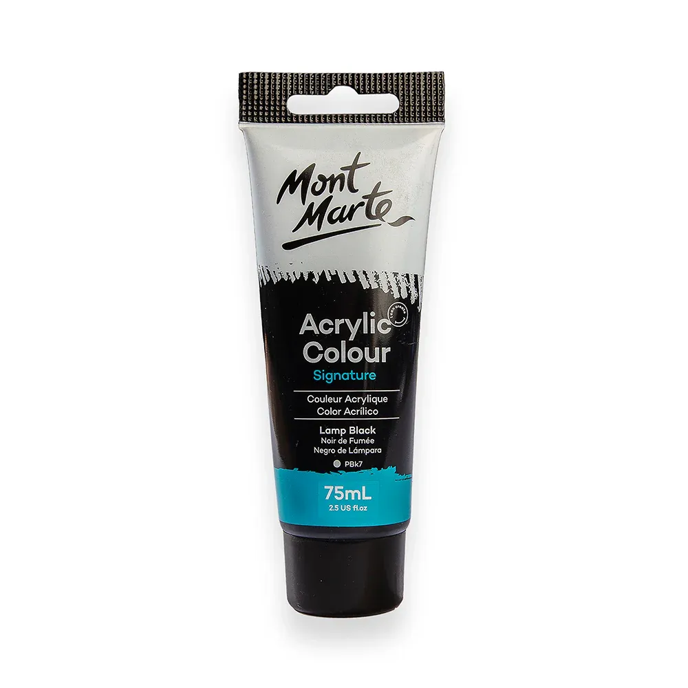Signature Acrylic Color Mont Mart 75 ml Lamp Black