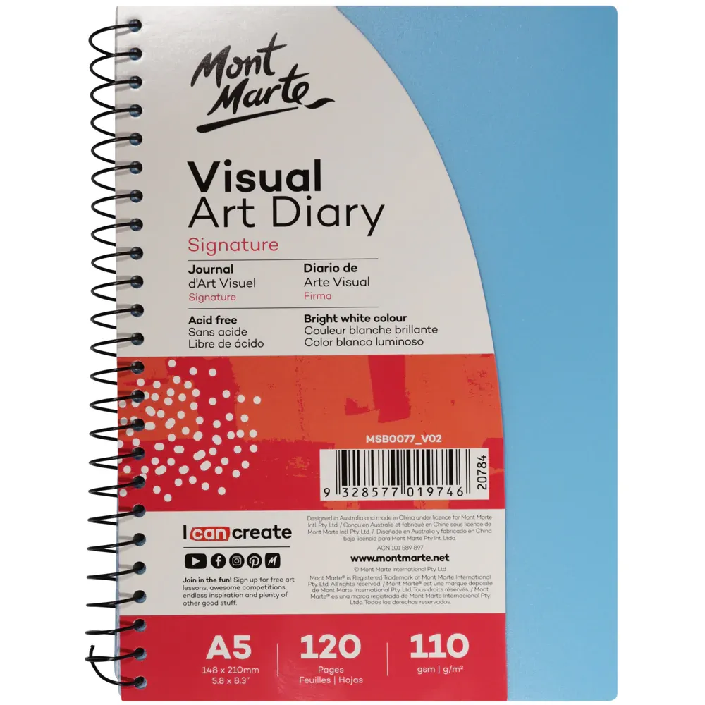 Visual Art Diary Signature A5 120 Pages 110gsm