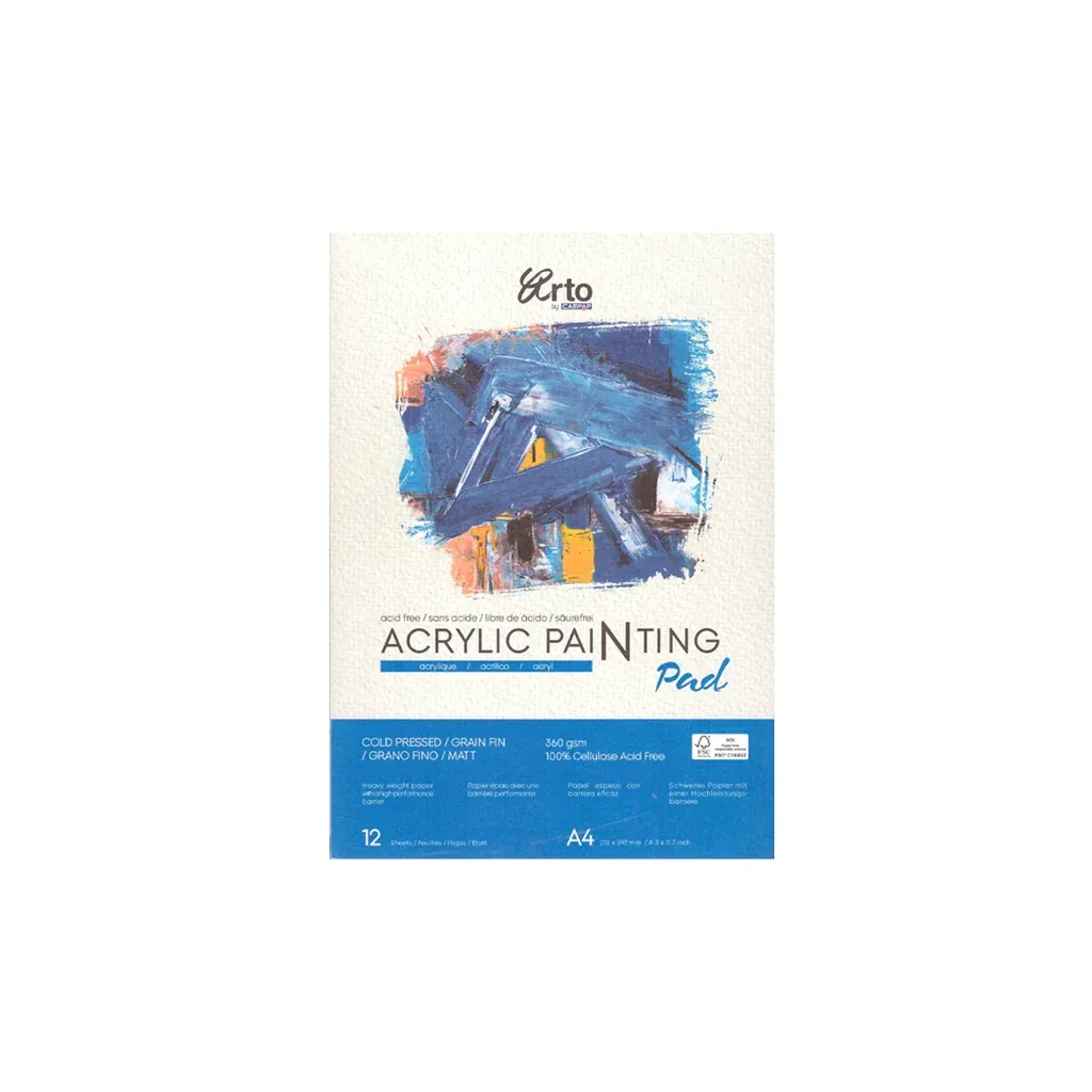 Arto Acrylic painting pad 360 gsm cold pressed acid free