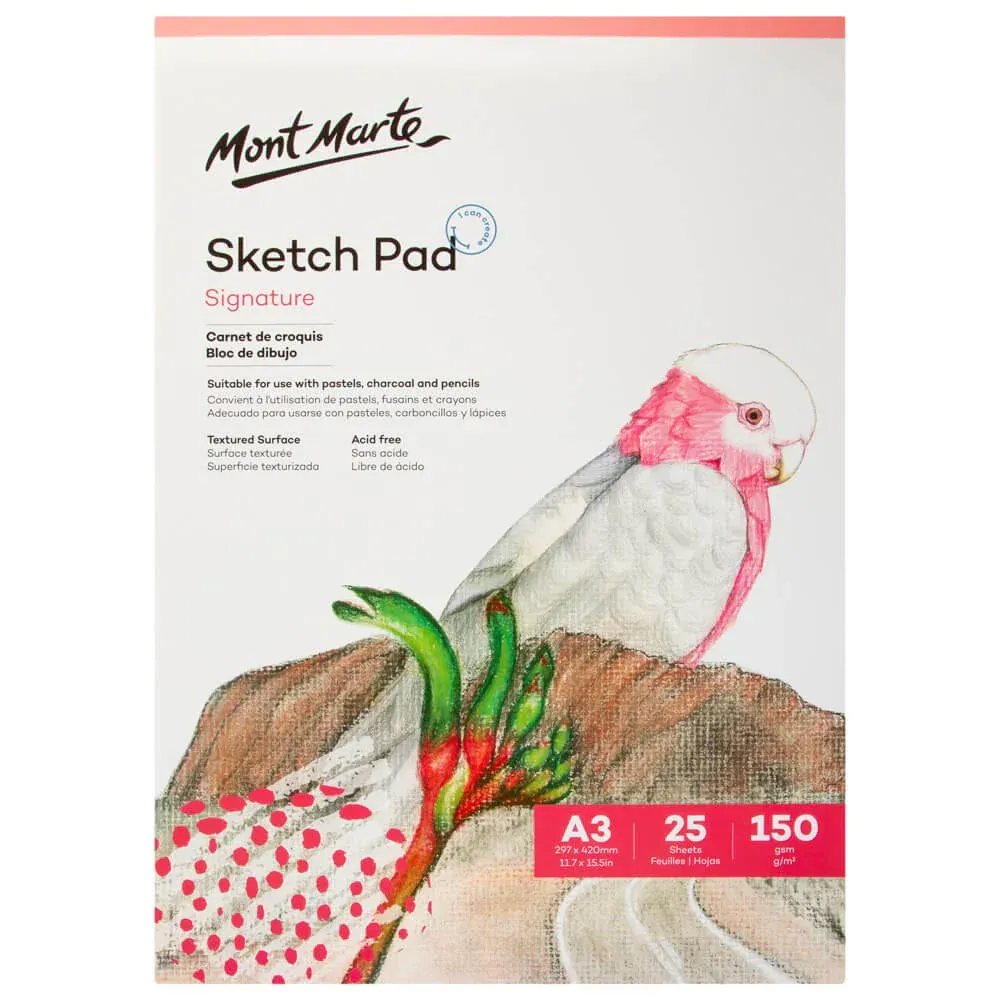 Sketch Pad Signature 150gsm 25 Sheet A3 297 x 420mm (11.7 x 15.5in)