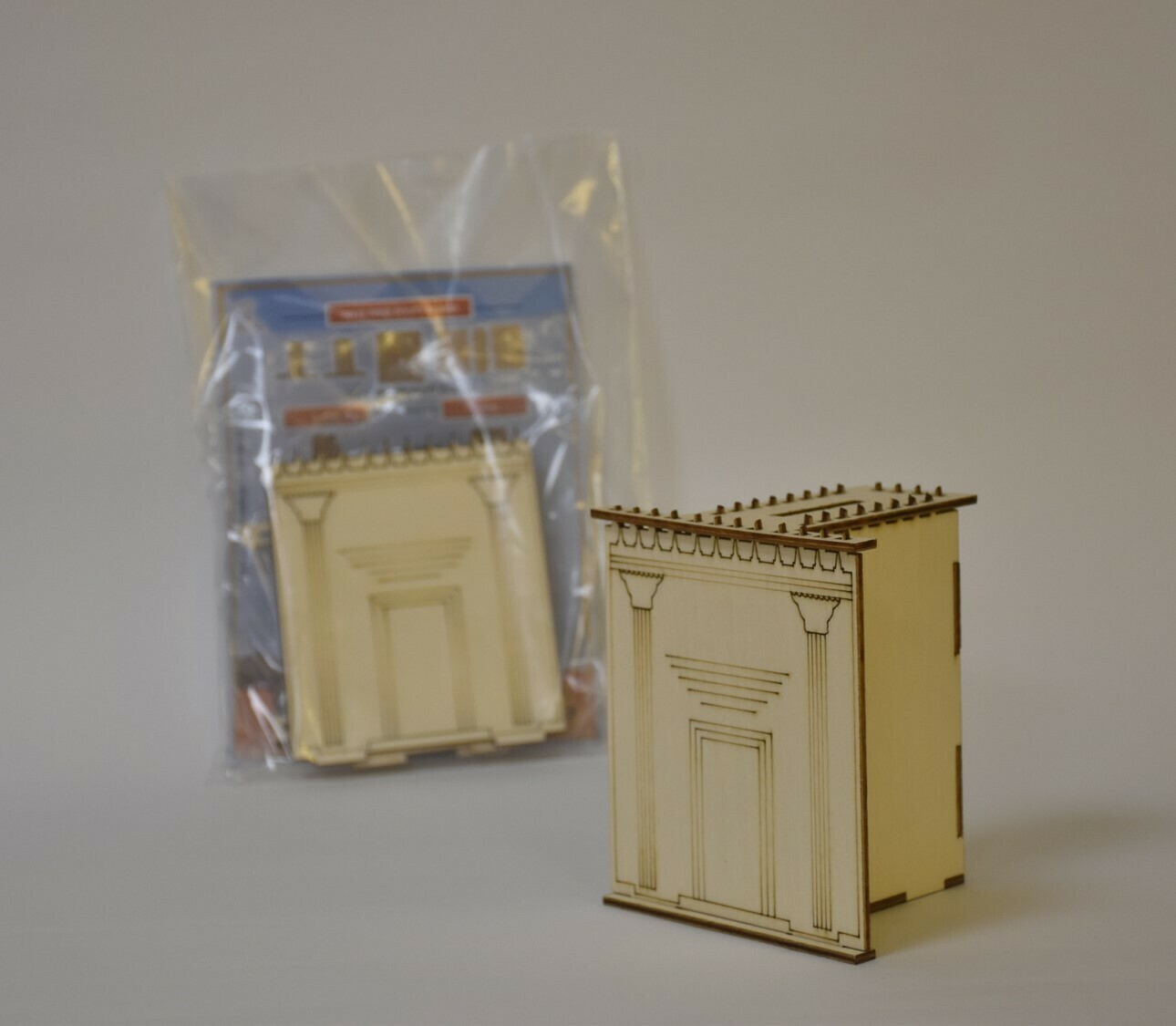 יצירת קופת צדקה "המקדש" מעץ להרכבה