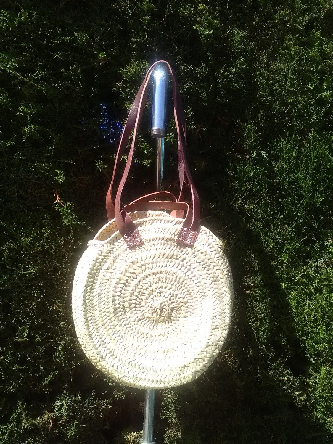 Cesta redonda doble asa