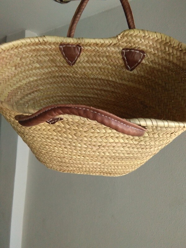 Cesta compra asas piel