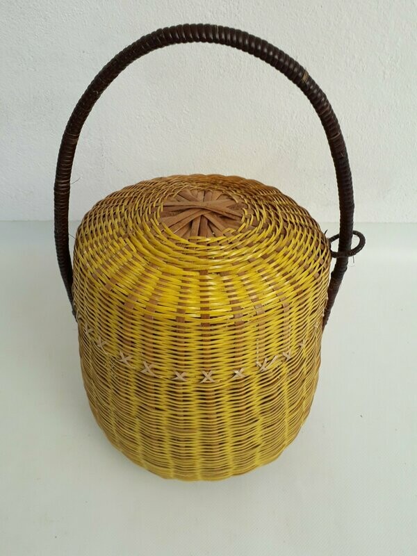 panier couvercle à once jaune