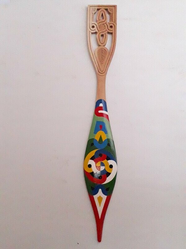 pagaie tembée peint grand L1,2m l 18cm