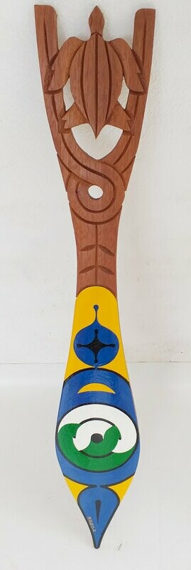 pagaie art tembée peint L70cm l20cm