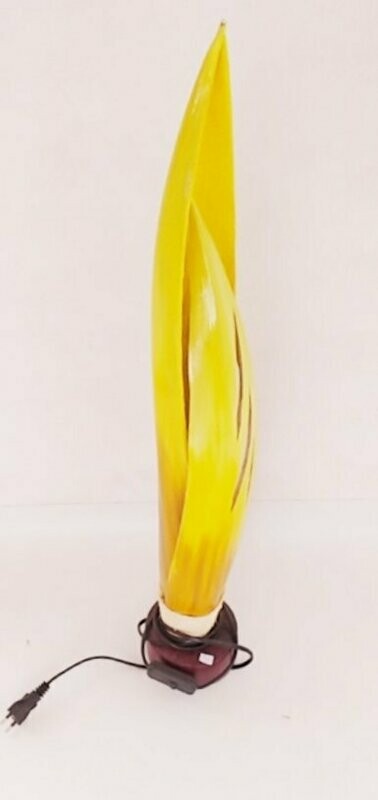 lampe macoupie  jaune  65 cm x12 cm