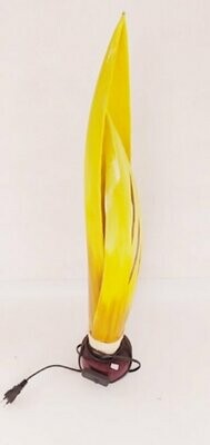 lampe macoupie jaune 65 cm x12 cm