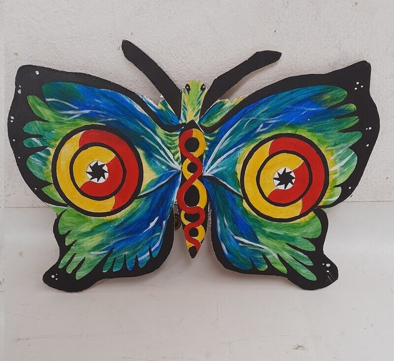 Tableau Papillon Morpho Art Tembé
