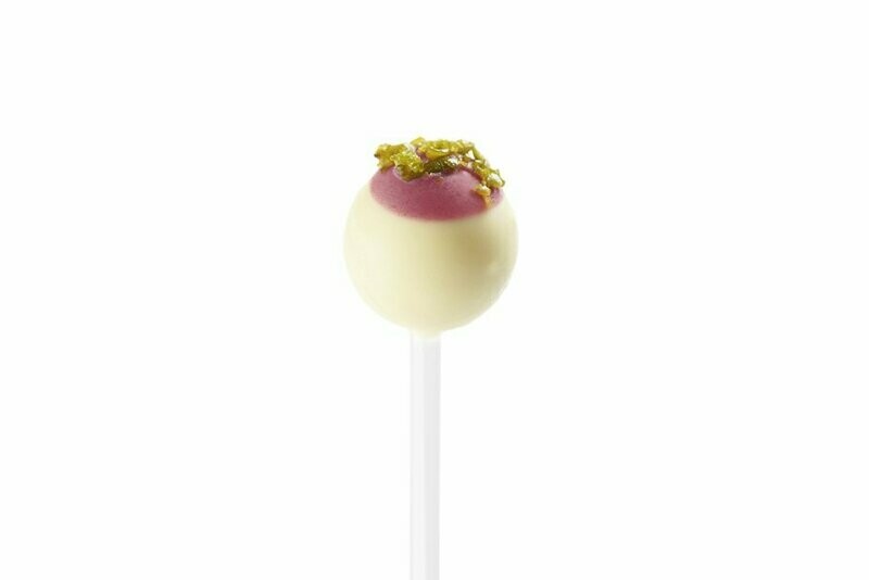 Lolly Kir Royal mit Cassis und weißer Schokolade (VPE 10) Lolly Kir Royal mit Cassis und weißer Schokolade (VPE 10)