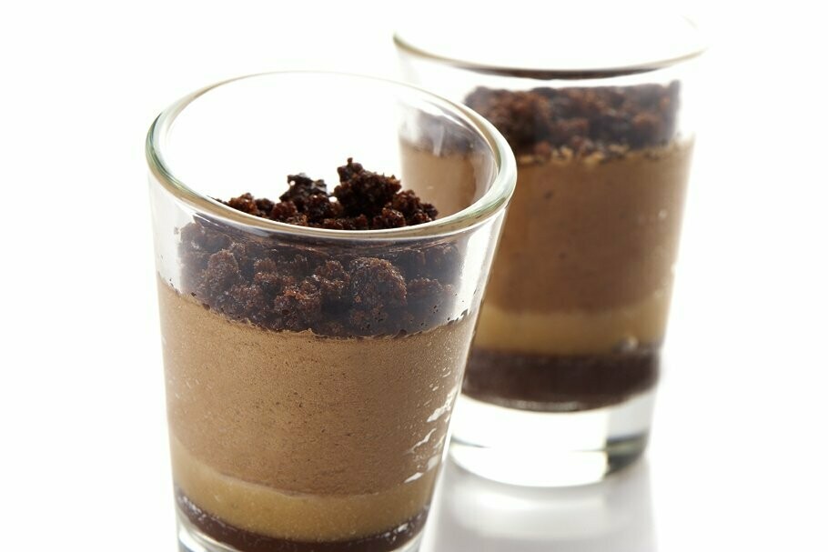 Karamell mit Fleur de Sel und Baileys-Mousse 50g