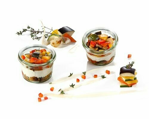 Grillgemüse mit Honig-Ziegenfrischkäse 55g Grillgemüse mit Honig-Ziegenfrischkäse 55g