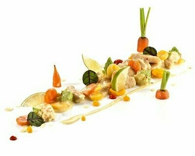 Hähnchengeschnetzeltes in Limettensauce mit Karotten und Romanescoröschen 200g