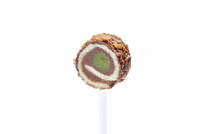 Lolly Nougat mit Pistazien-Marzipan (VPE 10) Lolly Nougat mit Pistazien-Marzipan (VPE 10)