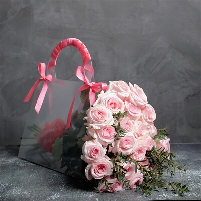Pink roses in a Bag