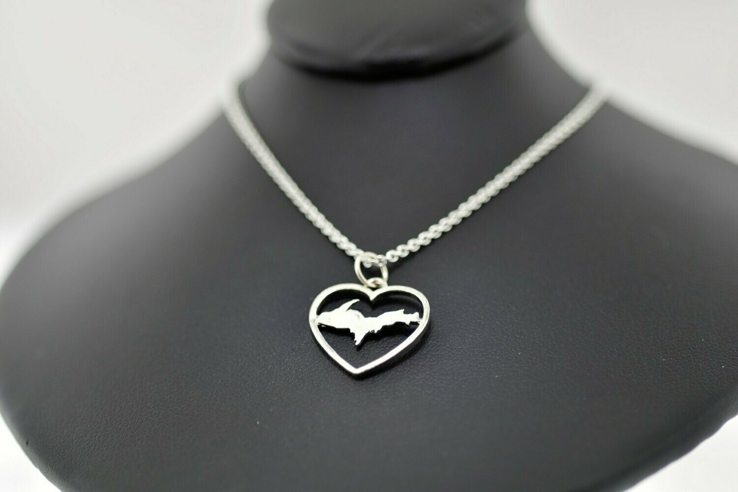 Sterling Silver Small Heart UP Pendant