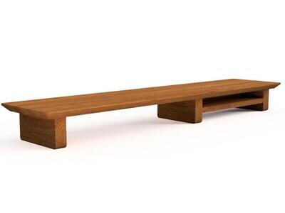 Monitor Riser V2 with 1 Shelving