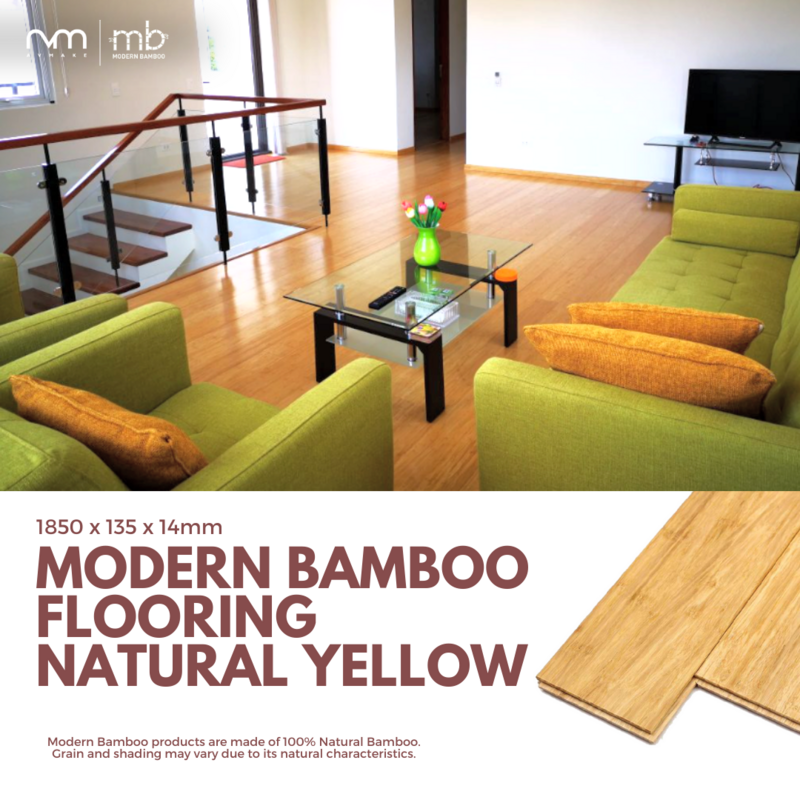 Modern Bamboo Flooring Natural Yellow