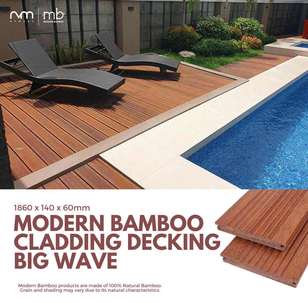 Modern Bamboo Cladding Decking Big Wave