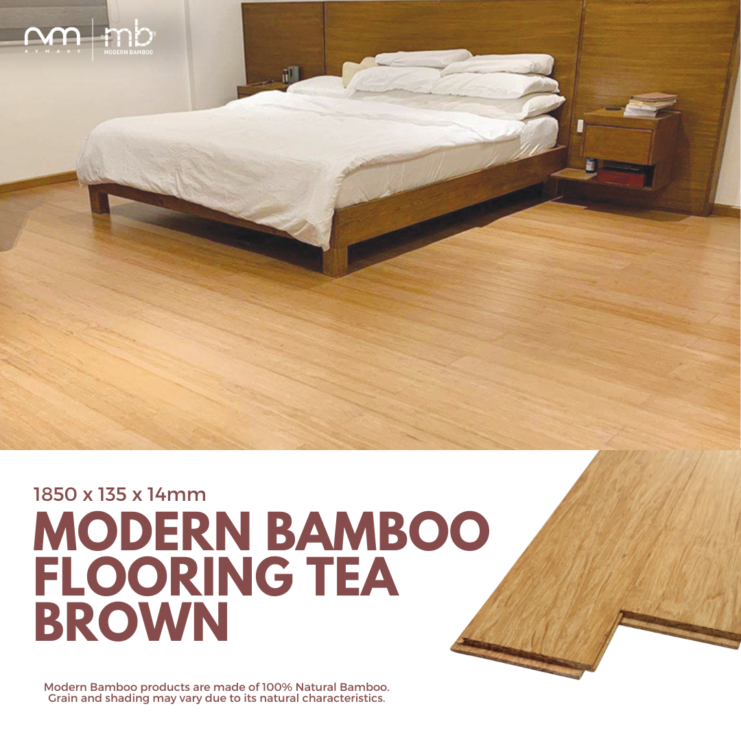 Modern Bamboo Flooring Tea Brown