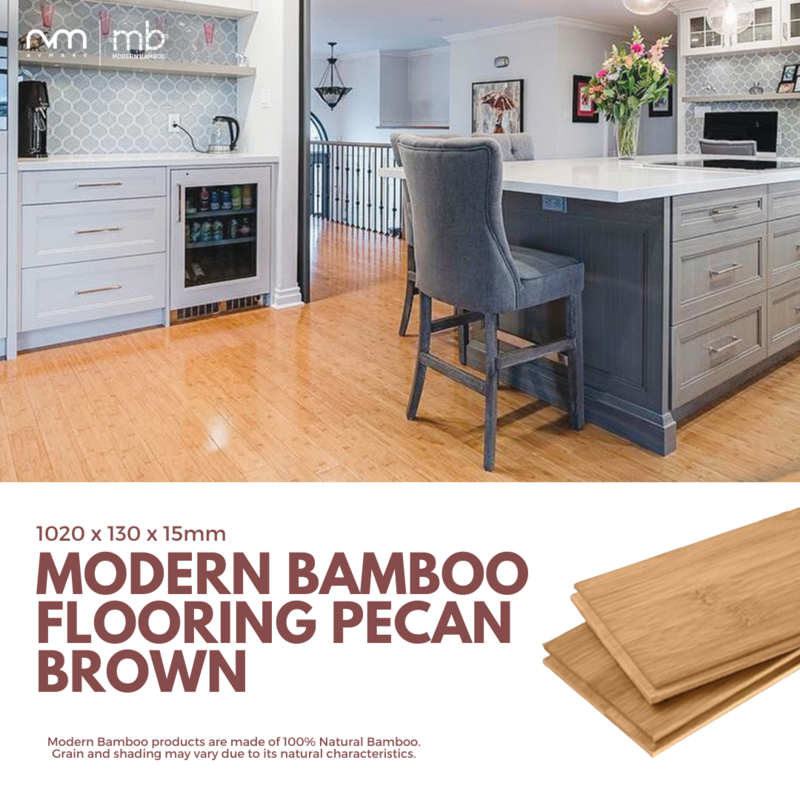 Modern Bamboo Flooring Pecan Brown