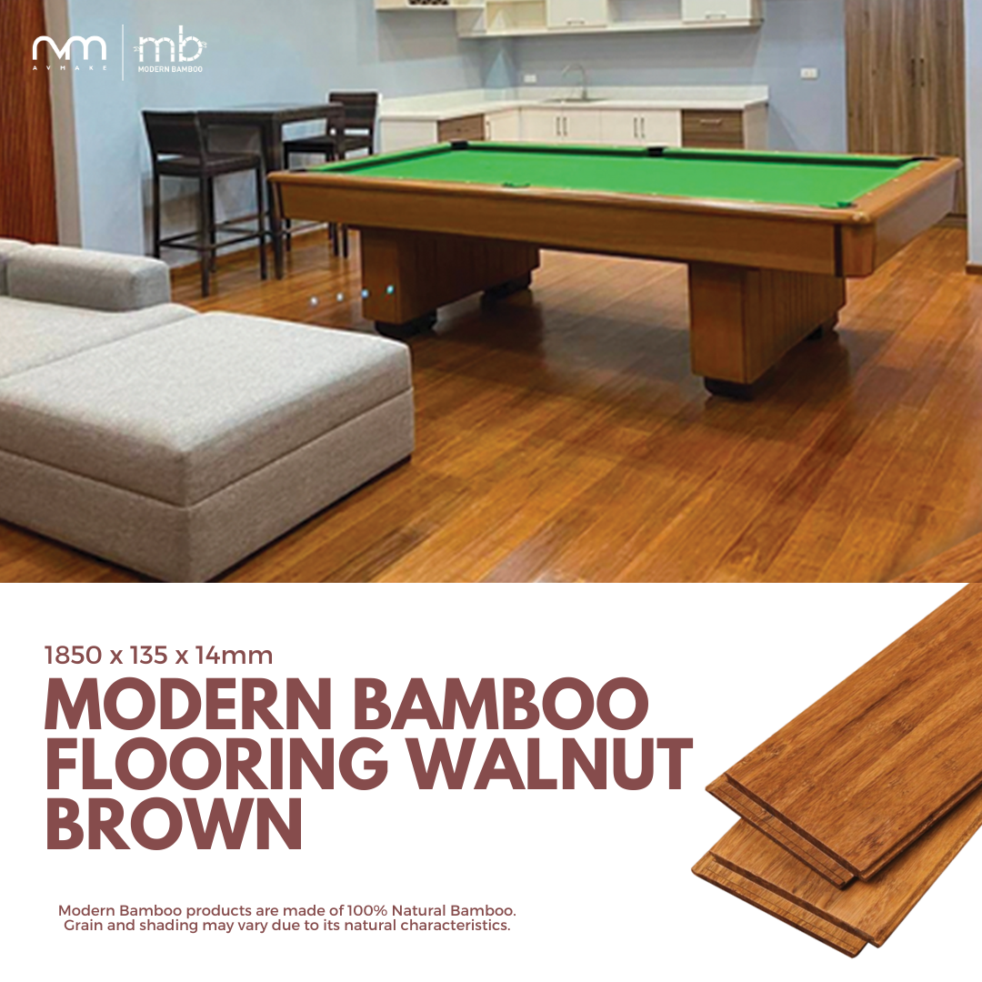 Modern Bamboo Flooring Walnut Brown