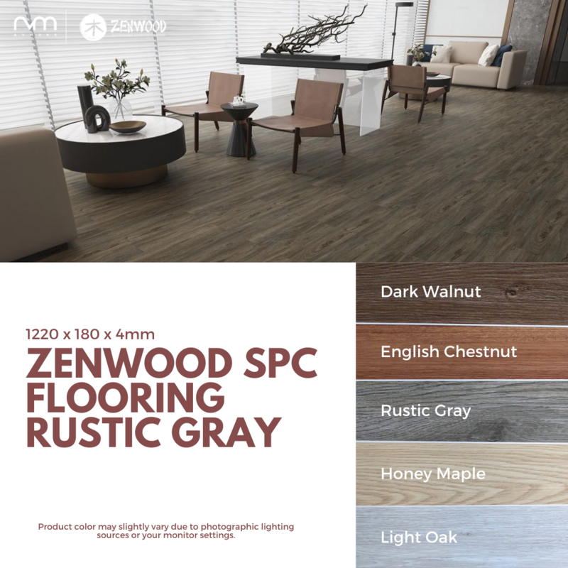 Zenwood SPC Flooring Rustic Gray