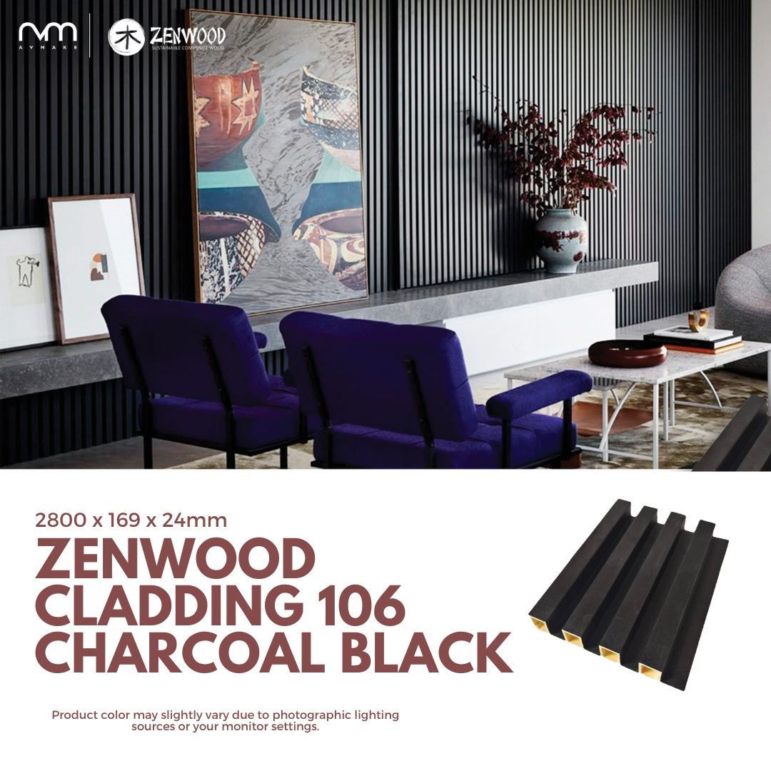 Zenwood Cladding 106 Charcoal Black