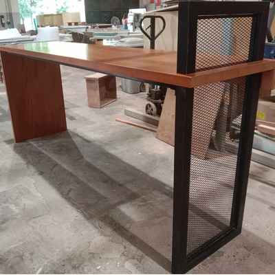 Meranti Wood Table with Expamet Frame