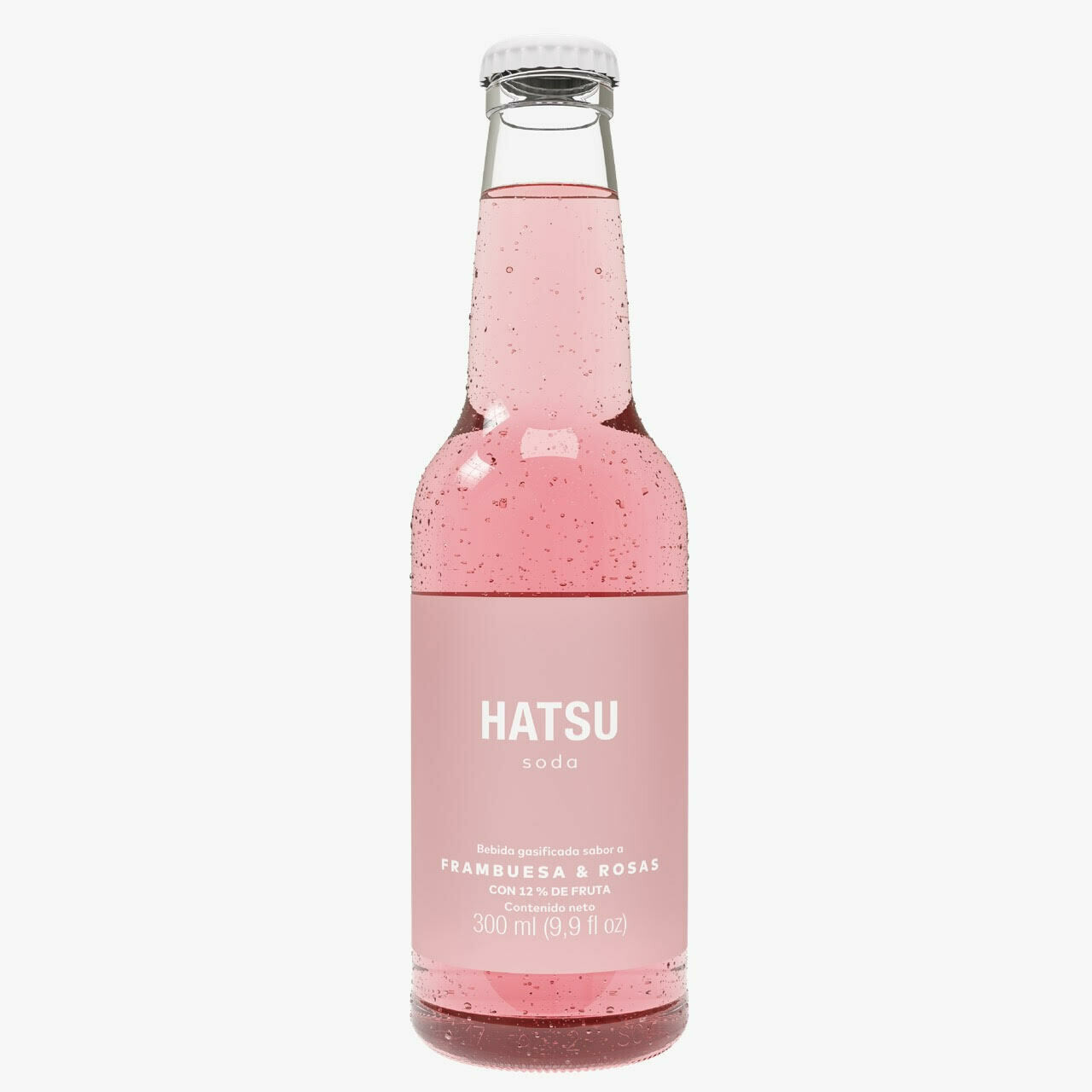 Soda Frambuesa y Rosas HATSU 300ml