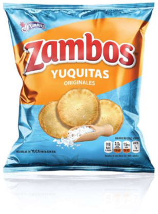 Zambos Yuquitas Original Tamaño Familiar 130 Gramos