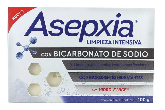 Jabon en Barra Asepxia Bicarbonato de Sodio 100gr
