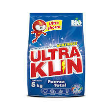 Detergente en Polvo Ultra Klin Fuerza Total 5kg