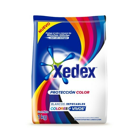 Detergente Xedex en Polvo Proteccion Color 1Kg