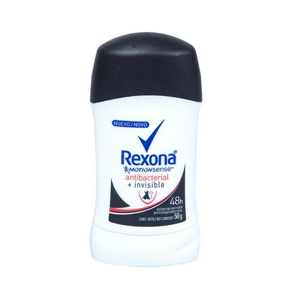 Desodorante Rexona MotionSense Barra Antitranspirante Antibacterial Invisible 50gr
