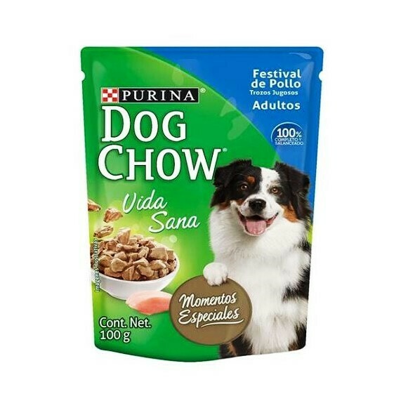 Dog Chow Pouch Adulto Pollo 100gr (3.5oz)