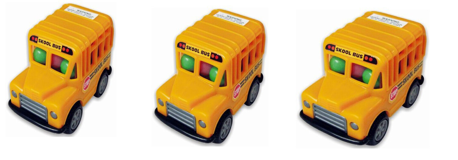 Kids Skool Bus Candy Filled Bus 15gr  3Pack