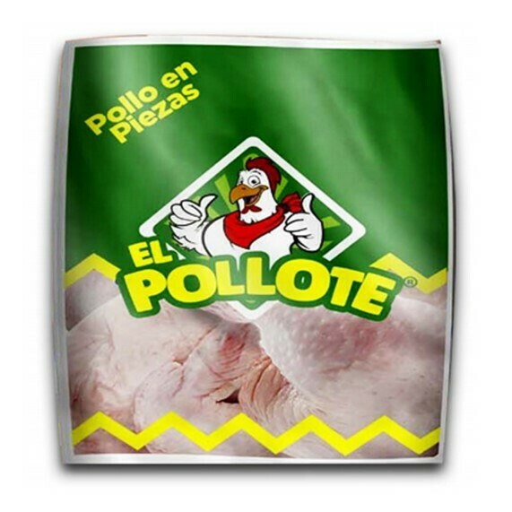 Pollo con Piel El Pollote en Piezas Bolsa de 20Lb (Pechuga, Muslo, Pierna) - Congelado