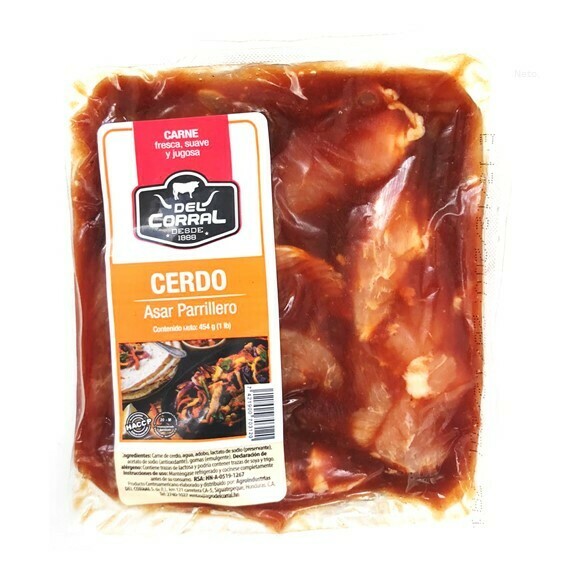 Carne De Cerdo Asar Parrillero 1Lbs  (Del Corral)
