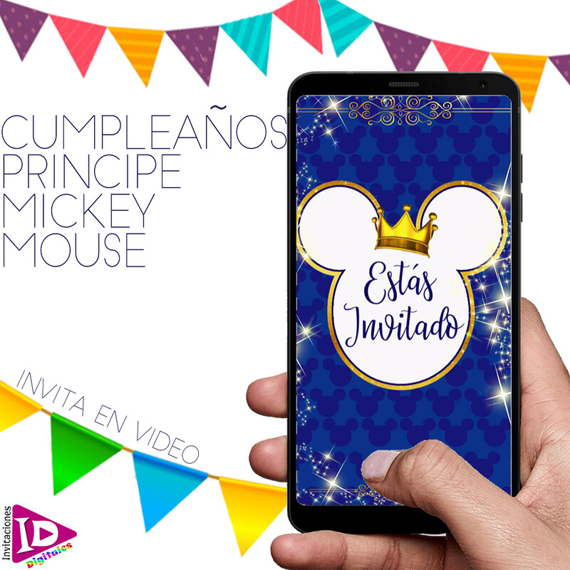 Tarjeta de Cumpleaños Mickey