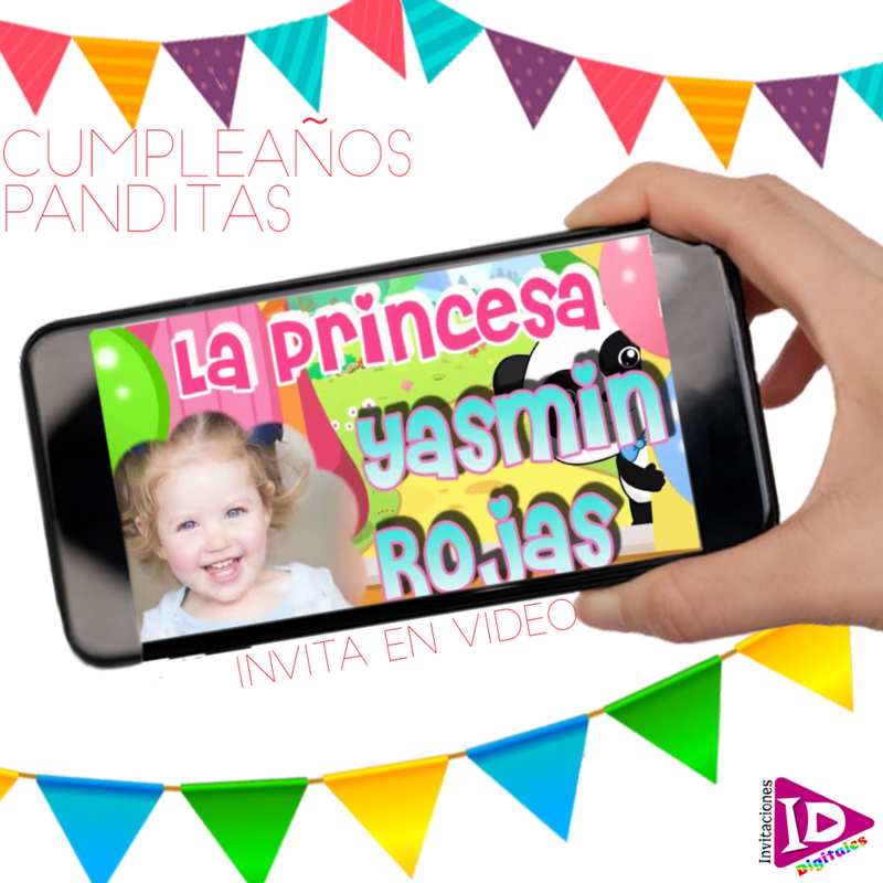 Tarjeta de Cumpleaños Panda